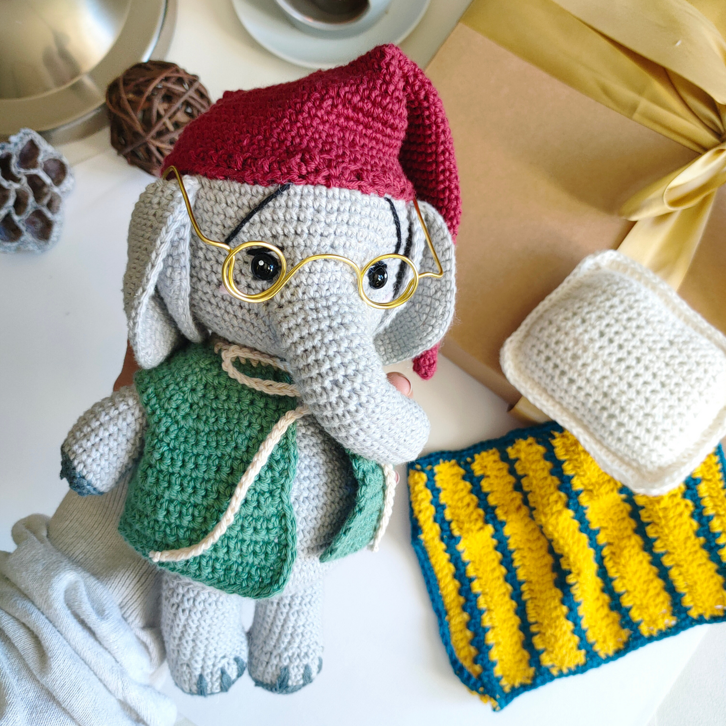 Eléphant amigurumi