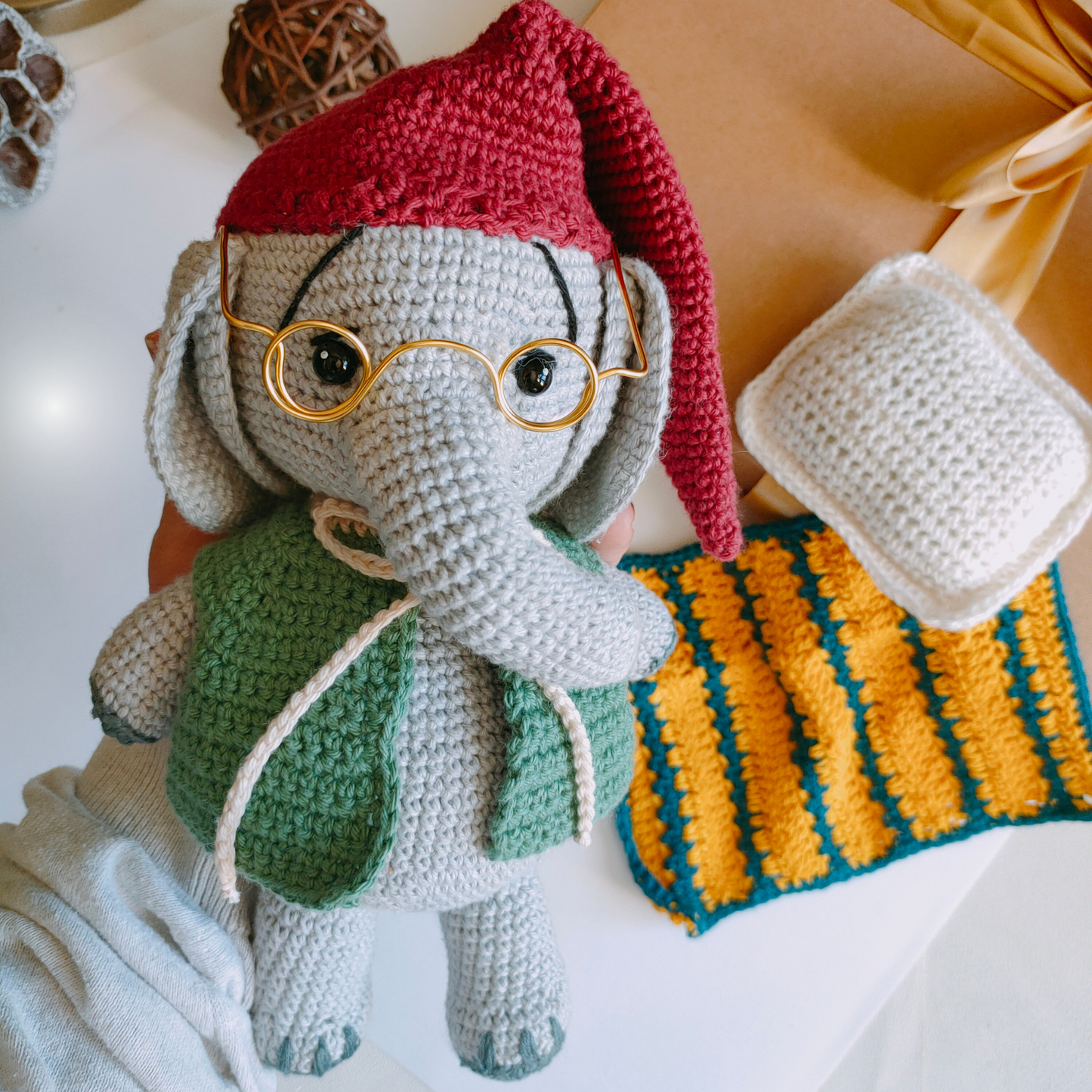 Eléphant amigurumi